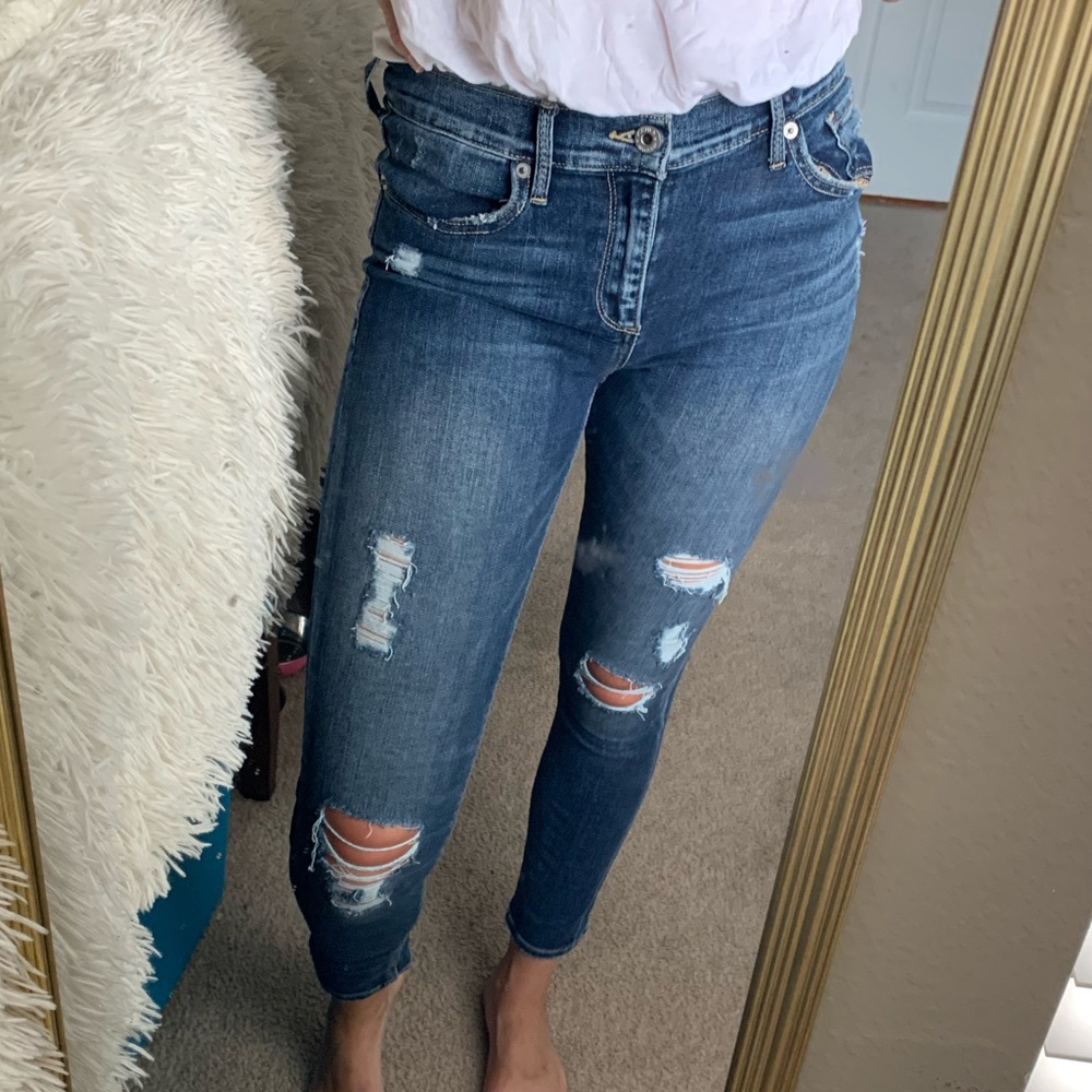 Lucky Brand Ripped Skinny Jeans
